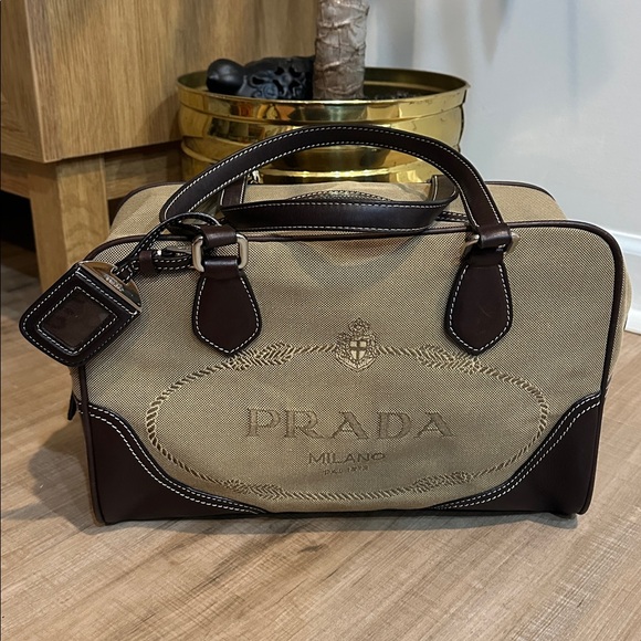 Prada Handbags - Prada Milano Vintage Bag With Silver Lock